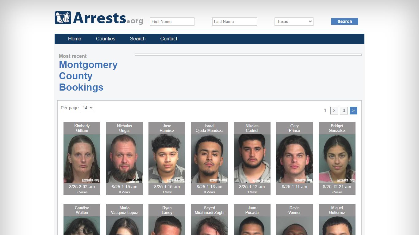 Montgomery County Arrests and Inmate Search